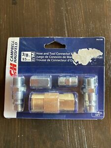 Air Hose Tool Connector Kit Campbell Hausfeld 3/8 in NPT Compressor Tools Hoses