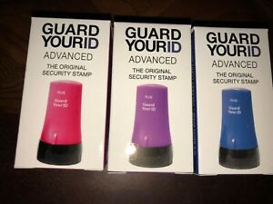 Guard Your ID Identity Theft Prevention Stamp ADVANCED Roller Combo 3-Pack