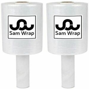 Sam Wrap (R) Stretch Wrap 5&#034; x 1000&#039; Roll, 80 Gauge Extra Thick Durable Self
