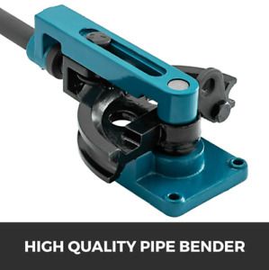 VEVOR Pipe Bender Manual Bench Bending Machine 3/8&#034;-1&#034; Tube Bender Set 7 Dies