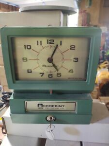 Acroprint Time Recorder model 150nr4 with key