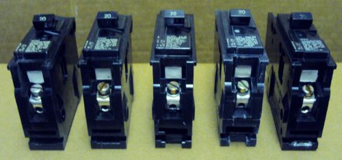 5 siemens ite circuit breakers bq1b020 20 amp for sale