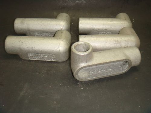 New lot of 5, crouse hinds, ll27, condulet, new no box for sale