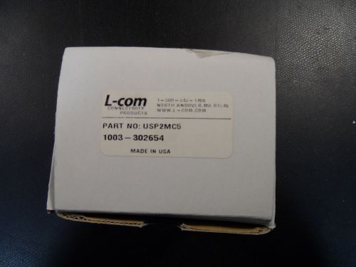 (1x) l-com - usp2mc5 - universal sub-panel 2 port coupler jack assembly for sale