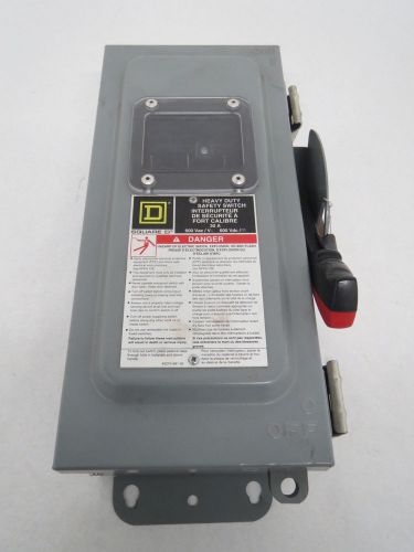 Square d hu361awk heavy duty 30a 600v non-fusible disconnect switch b402199 for sale