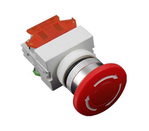 Red mushroom emergency stop push button switch for sale