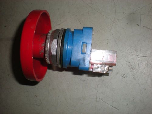 Gould model lr28098 normally closed spring return panel mount pushbutton switch for sale