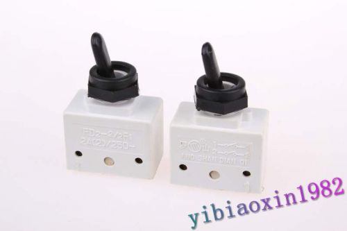5pcs toggle switch fd2-2/2f1 250v 2a electric power tool on-off positons for sale