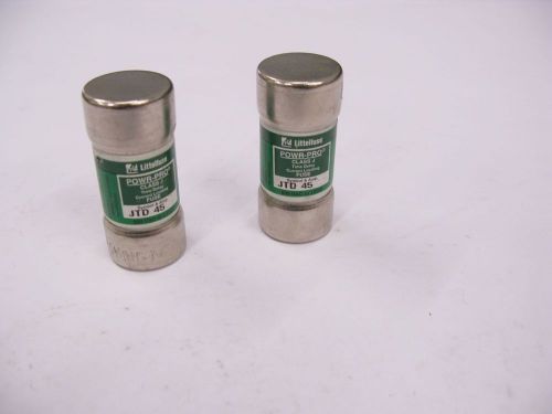 Littelfuse JTD45 Time Delay Fuse,Lot of 2, 45a 600v