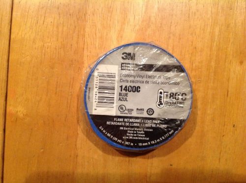 3M Vinyl Electrical Tape Blue 1400 Brand New