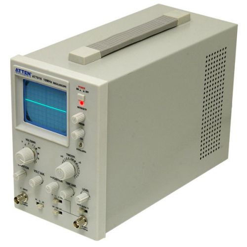 ATTEN Single Channel 10Mhz Analog Oscilloscope and Probe - Model 7016
