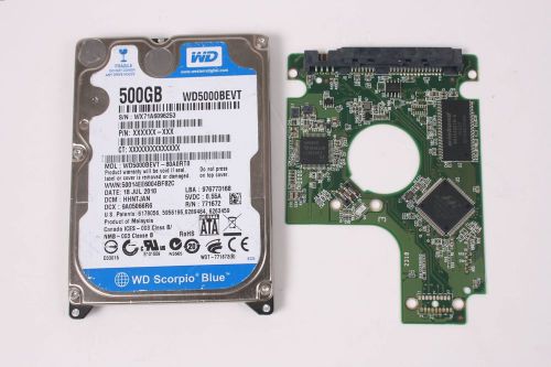 Wd wd5000bevt-80a0rt0 500gb 2,5 sata hard drive / pcb (circuit board) only for d for sale