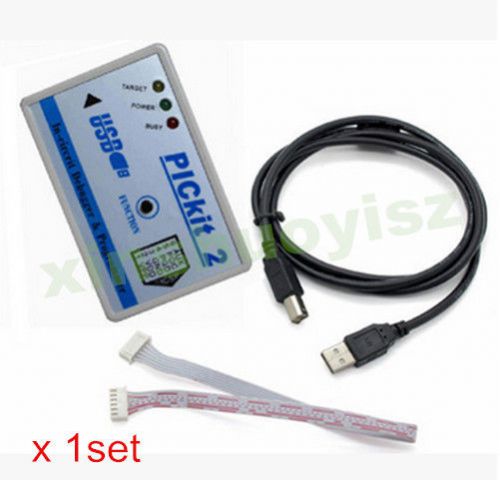 [1x]microchip pic emulator pickit2 debugger programmer+usb cable in protect case for sale