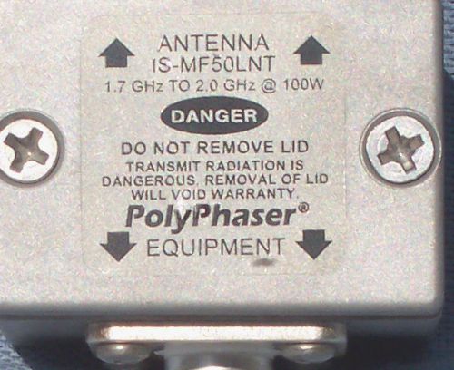 Polyphaser Lightning Surge Protector ISMF50LNT 1.7GHz to 2.0GHz New