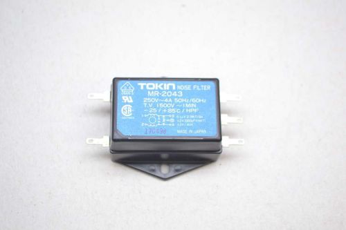 New tokin mr-2043 250v-ac 4a amp noise line filter d427194 for sale