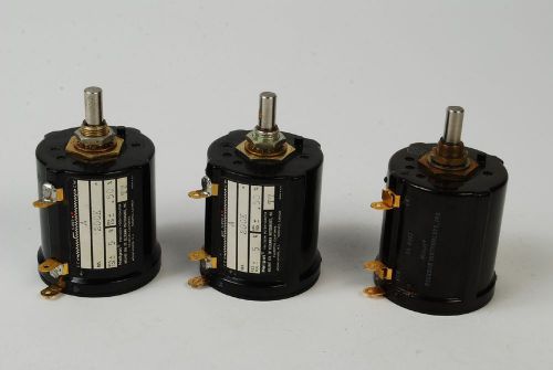 Lot of 3 Helipot (2) Model A 200K +/- 5% &amp; (1) SA-6061 Potentionmeter AS IS