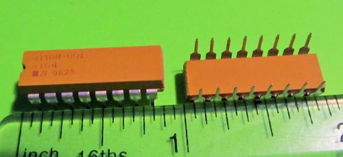 Molded Thick Film Resistor Network,Bourns,4116R-1-104,100K Ohm 2% 2.25W 100ppm