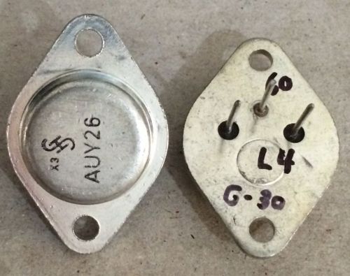 Lot 2 transistors siemens auy26 pnp germanium transistor tested matched pair for sale