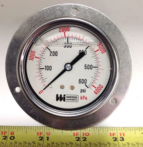 Weiss instruments gauge 0-4000 kpa 50-600 psi for sale