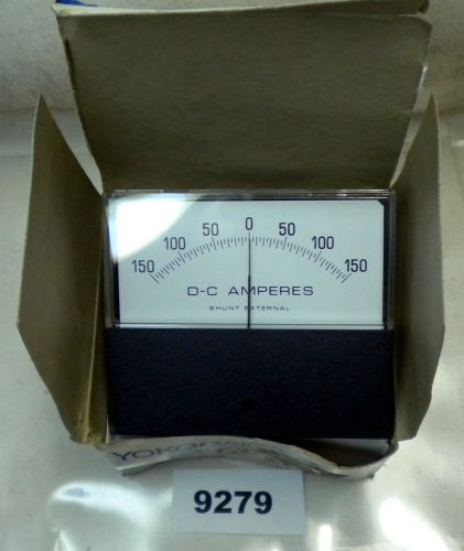 (9279) yokogawa allen bradley dc amperes meter 612232-1a 150-0-150 for sale