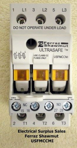Ferraz-shawmut ultrasafe fuse holder with aux. contact and indicators for sale