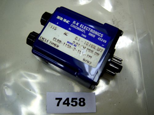 (7458) R-K Electronics Timer CLRB-115A-2-10M-1M