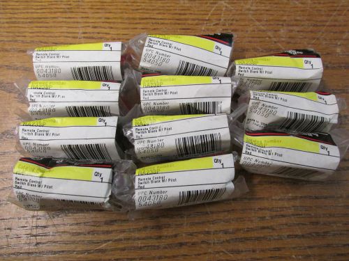 NEW NOS LOT OF 11 GE RA238P Remote Control Switch Blank With Pilot Red 3A 24VAC