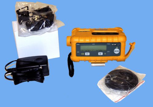 Rae pgm50-5p multiple gas detector multirae plus &amp; adapter &amp; cable / warranty for sale