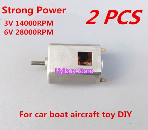 2pcs dc 1.5v-6v 3v 5v high-speed magnetic small motor for car boat aircraft toy for sale