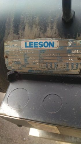 Leeson 7.5 HP, 208-230/460 Volt, 1740 RPM, 3 Phase motor