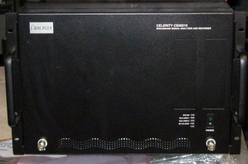 Ifr/aeroflex celerity cs35210 broadcast signal analyzer/recorder cal/cert, warr. for sale