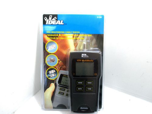 Ideal 33-856 vdv multimedia cable tester for sale