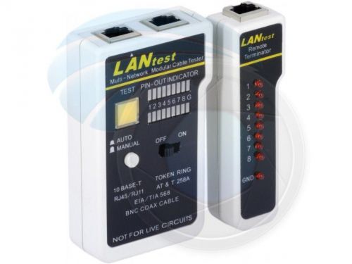 Multi Network cable tester LAN 10Base BNC RG45 and RJ11 etc