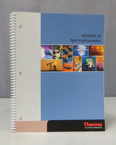 Thermo Electron Corp Genesys 20 Spectrophotometer Operation Manual