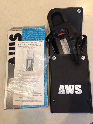 A.W. Sperry Instruments Snap Model SPR-300 Plus A.C. Volt-Ohm-Ammeter w/CASE/BOX