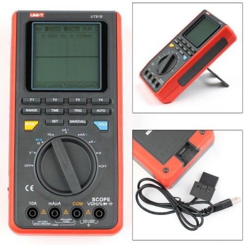 Uni-t ut81b handheld digital multi-meter w/usb/ lcd meter oscilloscope ge for sale