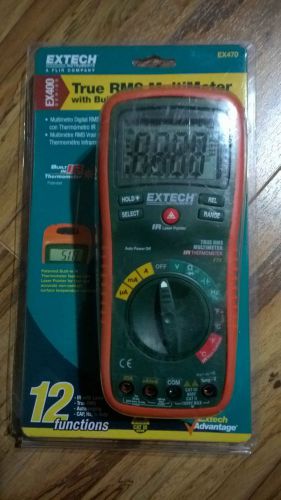 Extech ex470 multimeter with ir laser thermometer for sale
