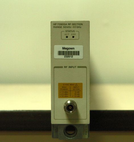 Keysight / agilent / hp 70905a rf section mms plug in module 50 khz to 22 ghz for sale