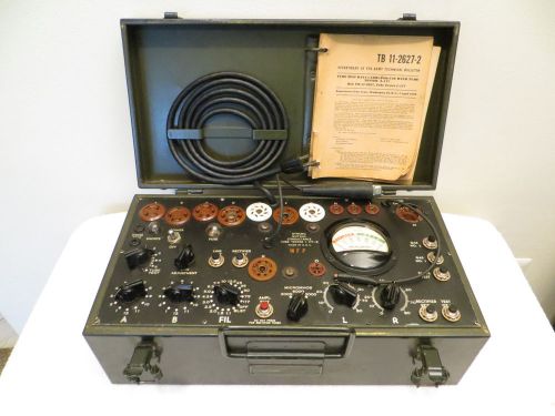VINTAGE 1950s OLD MUTUAL CONDUCTANCE ANTIQUE TUBE TESTER FOR RADIO OR TELEVISION