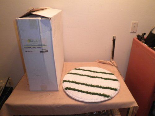 West florida 19&#034; general carpet bonnet w/ green scrub strips (case of 6) new nr for sale