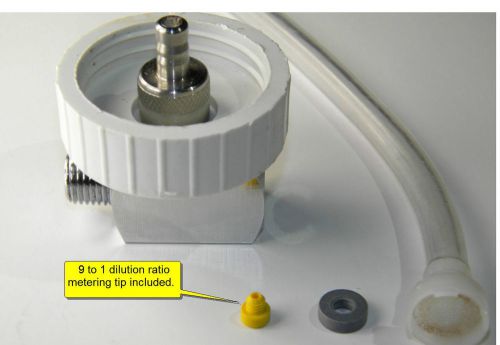 Carpet cleaning - high pressure injection block with metering tip for sale