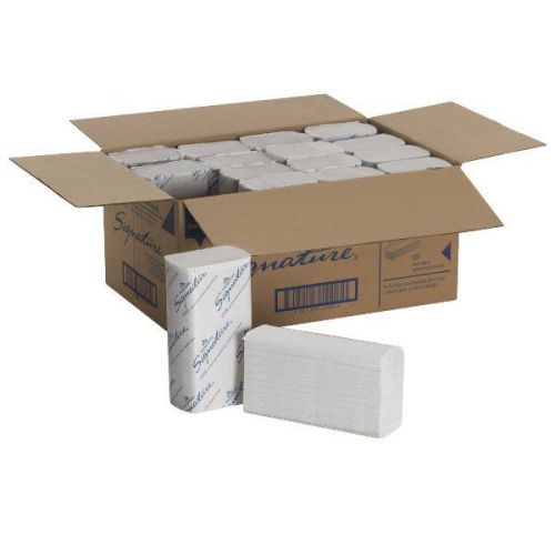 Multifold Paper Towel Fold Dispenser White 2-Ply Case of 16 Packs 9.4&#034;x 9.2&#034;