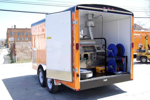 PRESSURE WASHER TRAILER, HOT OR COLD WATER POWER WASHER, MOBILE CLEANING EQUIP
