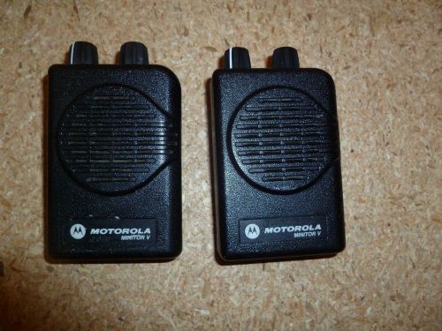 TWO Motorola Minitor V 462-469.9 MHz UHF Fire EMS Pagers - Working but Need Work
