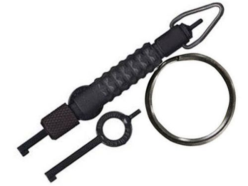 Zak tool police tactical stealth black swivel extension &amp; handcuff keys (2) zt15 for sale