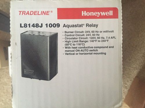 Honeywell Tradeline L8148J  1009  Aquastat Relay 24 v burner &amp; control NOS New!