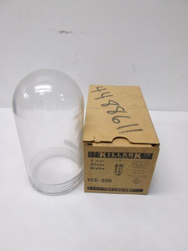 New killark vcg-200 clear glass globe 200w fixture lighting d395448 for sale