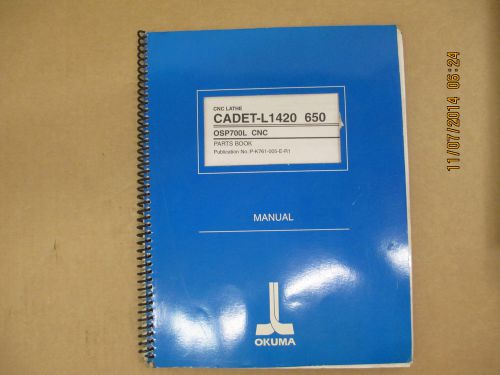 Okuma Cadet-L1420  650 with OSP700ML  Parts book Pub.P-K761-005-E-R1