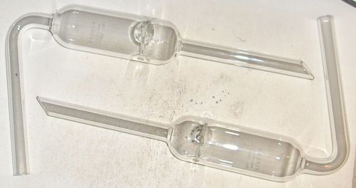 2 PYREX DISTILLATION COLUMNS CHEMISTRY LAB 2040 MADE IN MEXICO UNUSED 9.5&#034;  INCH