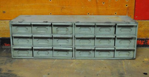 Hallowell Vintage Industrial Parts Cabinet Toolbox Jewelry Organizer Garage